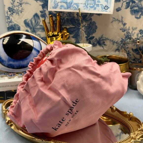 🆕 KATE SPADE NEW YORK 🧿 NWOT Red Blaze A Trail Mushroom Novelty Clutch Bag - Picture 13 of 16